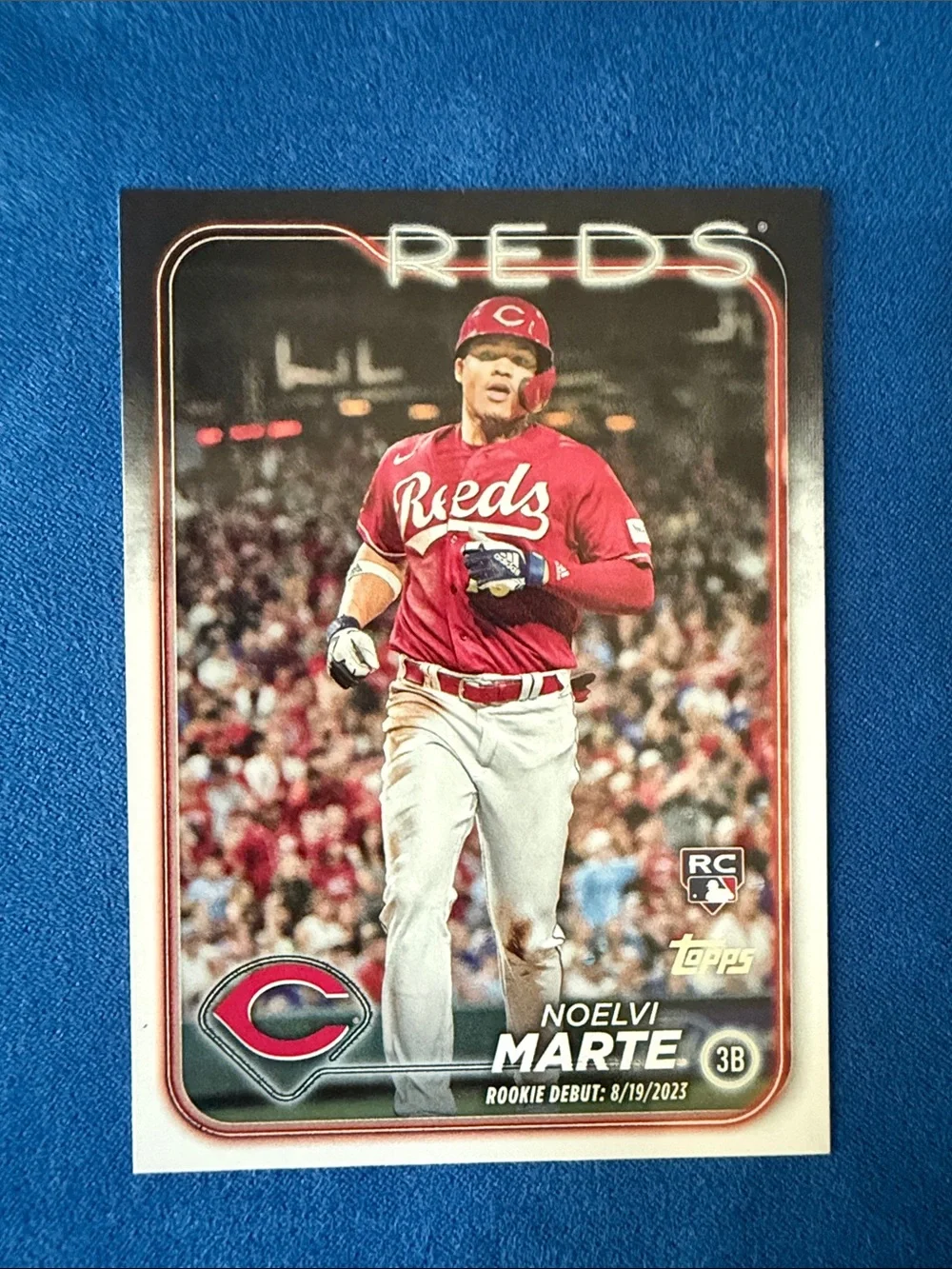Topps Noelvi Marte Reds Card - Red White